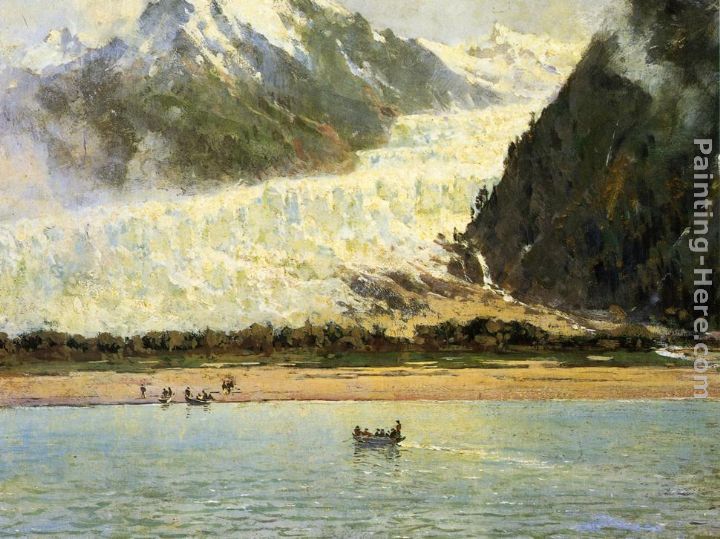 The Davidson Glacier painting - Thomas Hill The Davidson Glacier art painting